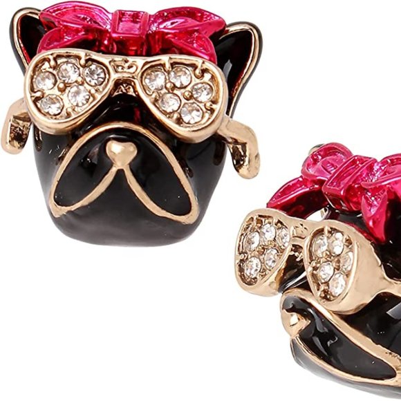 Betsey Johnson Jewelry - Betsey Johnson Party Bulldog Stud Earrings